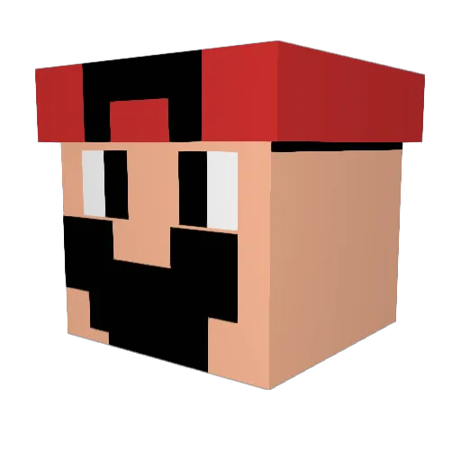 stormeo Minecraft avatar head, 3D render