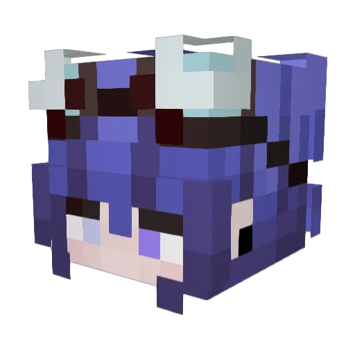 stormiebunny Minecraft avatar head, 3D render