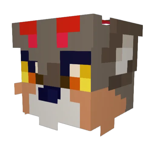 stormiie07 Minecraft avatar head, 3D render