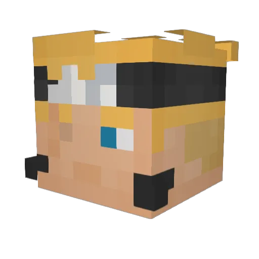 stormmaster_ Minecraft avatar head, 3D render