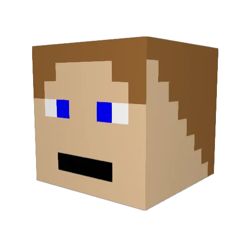 stormplayer87 Minecraft avatar head, 3D render