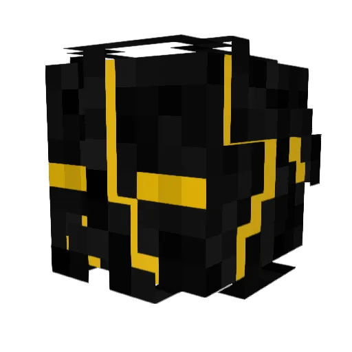 stormravent Minecraft avatar head, 3D render