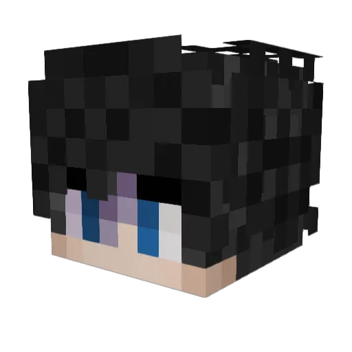 stormy_days Minecraft avatar head, 3D render
