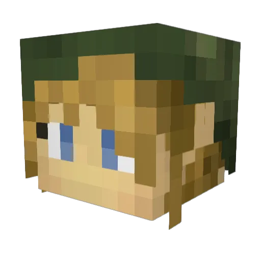stormybabe Minecraft avatar head, 3D render