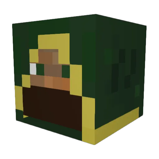 stounino Minecraft avatar head, 3D render
