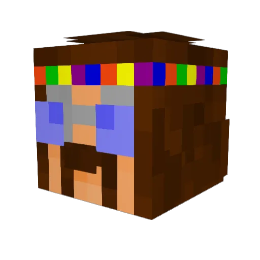 stoups Minecraft avatar head, 3D render