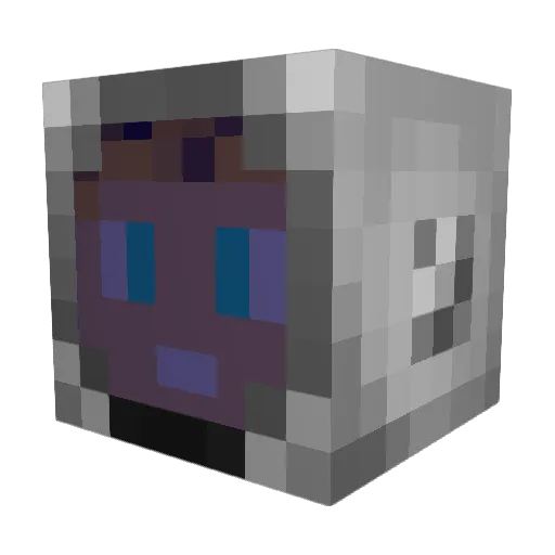 stowurm Minecraft avatar head, 3D render