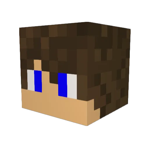 str0ger Minecraft avatar head, 3D render