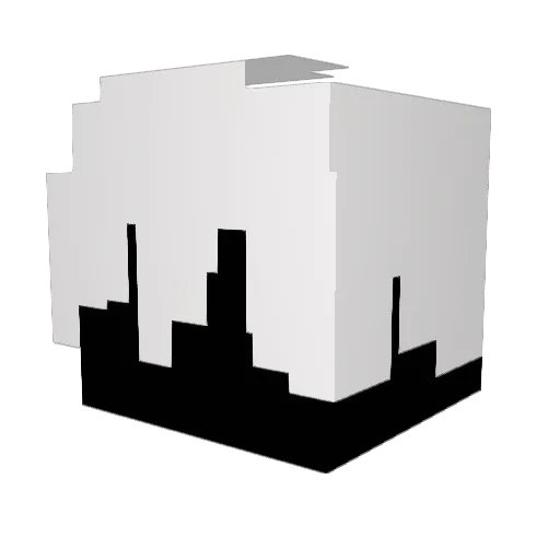 str1201 Minecraft avatar head, 3D render