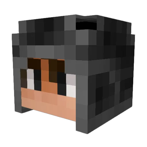 str2 Minecraft avatar head, 3D render