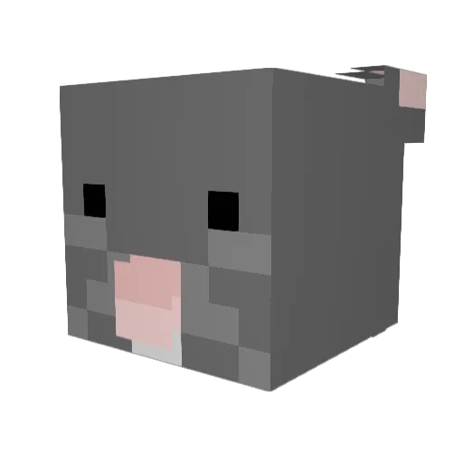 str33trat_ Minecraft avatar head, 3D render