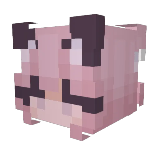str4wberrykitty Minecraft avatar head, 3D render