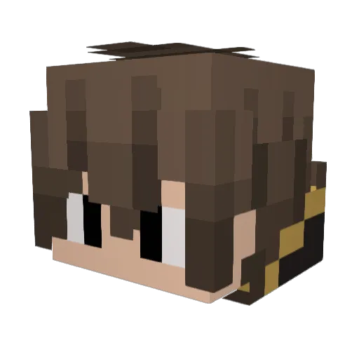 strMOV Minecraft avatar head, 3D render