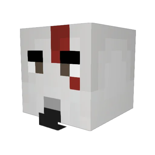 strafeman_ Minecraft avatar head, 3D render