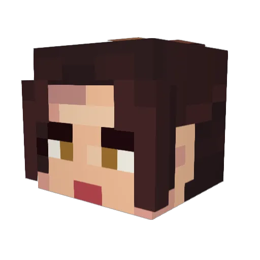 strahy Minecraft avatar head, 3D render