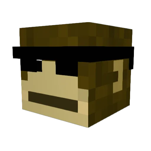 strain18 Minecraft avatar head, 3D render