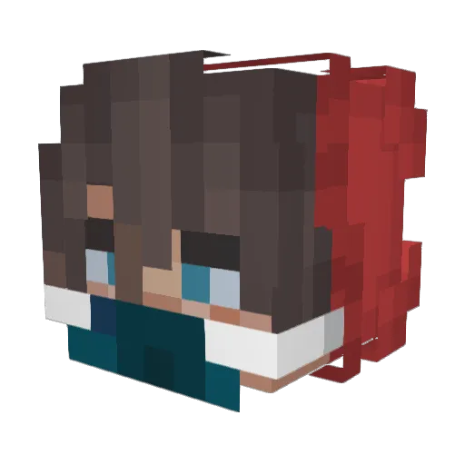 strangerRAE Minecraft avatar head, 3D render