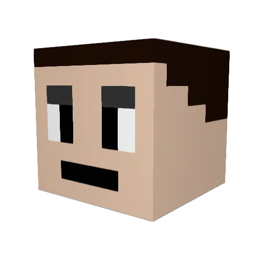 strategen1 Minecraft avatar head, 3D render