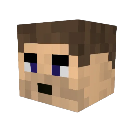stratoskyr Minecraft avatar head, 3D render