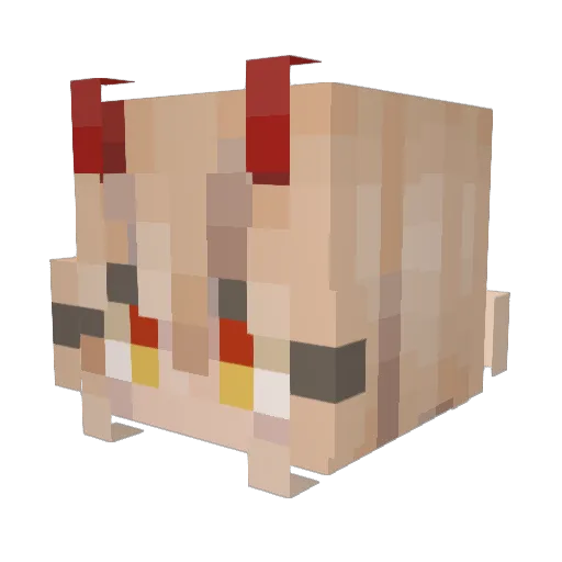 stratosph_ere Minecraft avatar head, 3D render