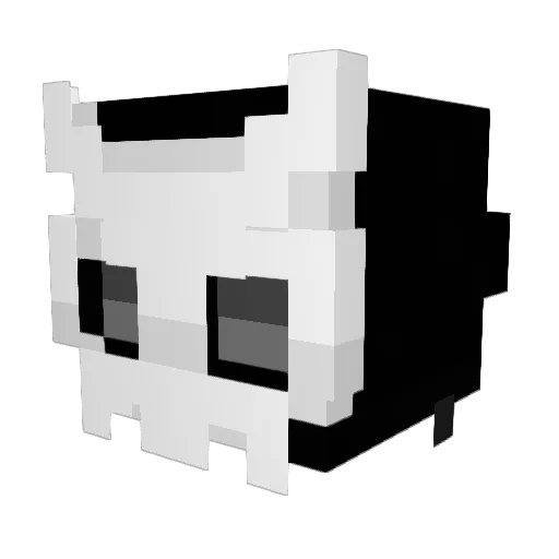 strattheplug Minecraft avatar head, 3D render