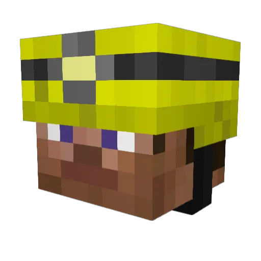 stratuswaves Minecraft avatar head, 3D render