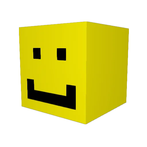 straussgaming Minecraft avatar head, 3D render