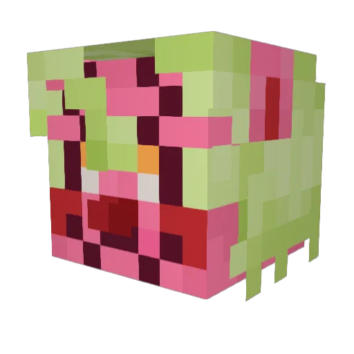 straw_terry Minecraft avatar head, 3D render