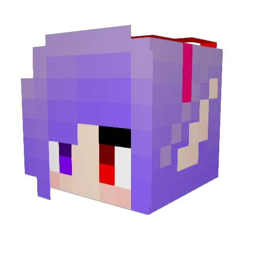 strawbatori Minecraft avatar head, 3D render