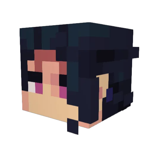 strawberry13682 Minecraft avatar head, 3D render