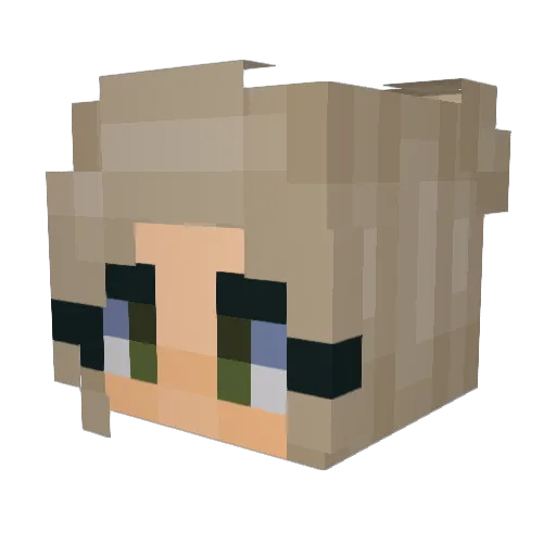 strawberry192 Minecraft avatar head, 3D render