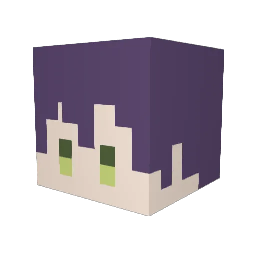 strawberry_874 Minecraft avatar head, 3D render