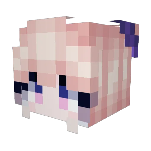 strawberry__tea Minecraft avatar head, 3D render