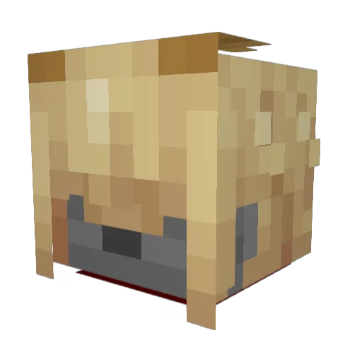 strawberry_jello Minecraft avatar head, 3D render