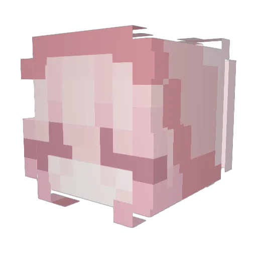 strawberry_milk2 Minecraft avatar head, 3D render