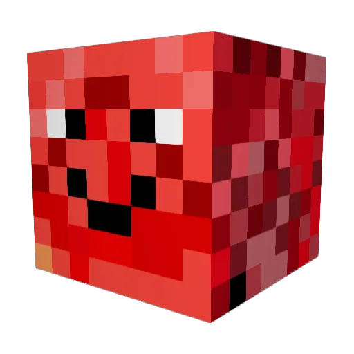 strawberrybomb Minecraft avatar head, 3D render