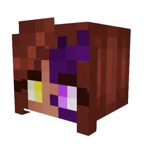 strawberrycow080 Minecraft avatar head, 3D render