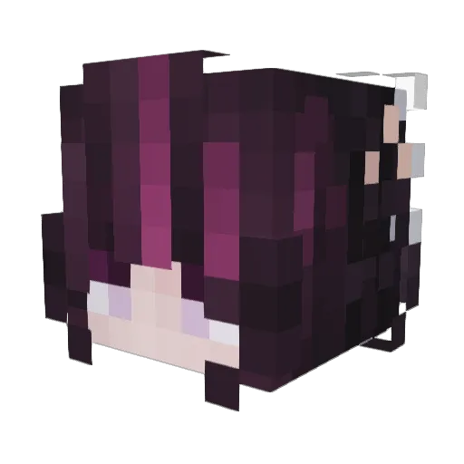 strawberrycreaam Minecraft avatar head, 3D render
