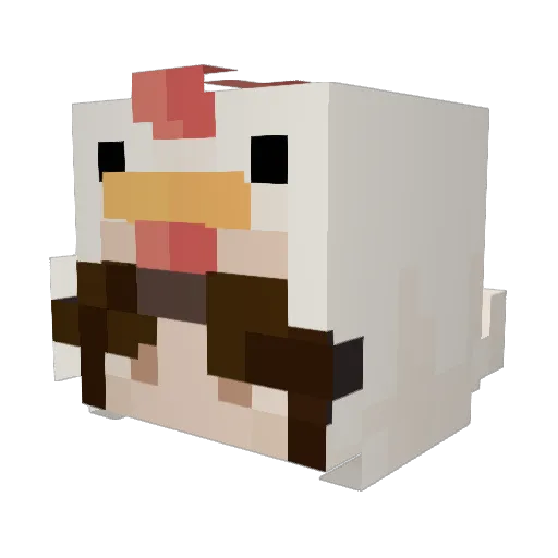 strawberryj4m Minecraft avatar head, 3D render