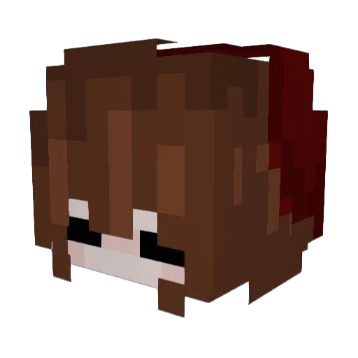strawberrykal Minecraft avatar head, 3D render