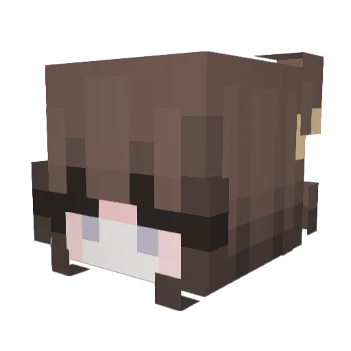 strawberrymil1 Minecraft avatar head, 3D render