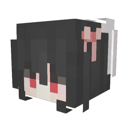 strawbery_Milk Minecraft avatar head, 3D render