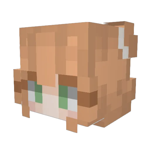 strawbery_syrup Minecraft avatar head, 3D render