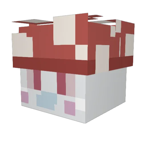 strawblina Minecraft avatar head, 3D render