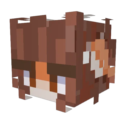 strawblvrry Minecraft avatar head, 3D render