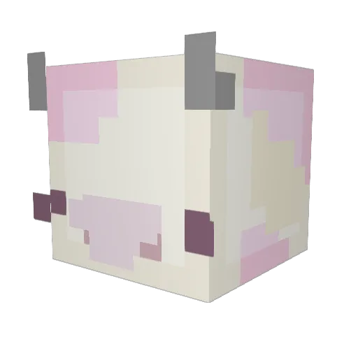 strawbmylk Minecraft avatar head, 3D render