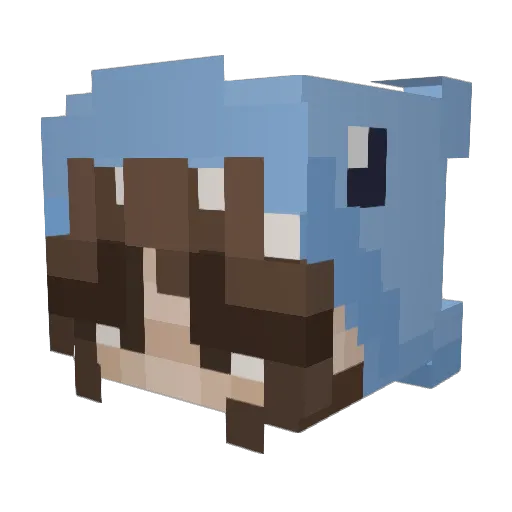 strawbsy Minecraft avatar head, 3D render