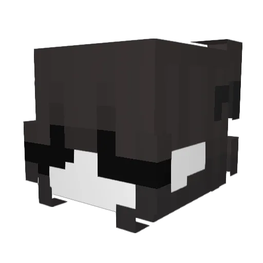 strawbwy Minecraft avatar head, 3D render