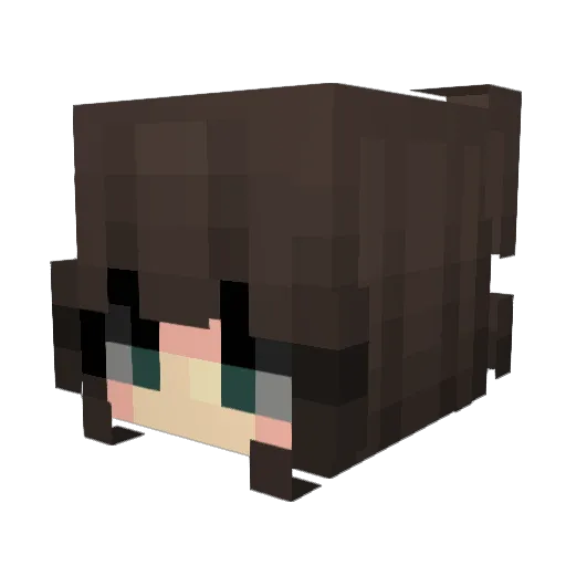 strawby_ Minecraft avatar head, 3D render