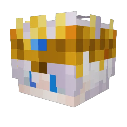 strawic Minecraft avatar head, 3D render